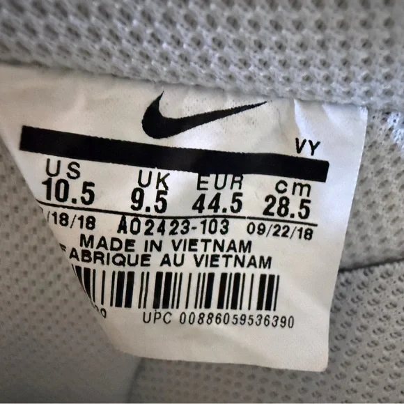 Nike Air Force 1 White & Deep Royal Blue Leather Sneakers Shoes. Men’s 10.5 EUC - Picture 8 of 8